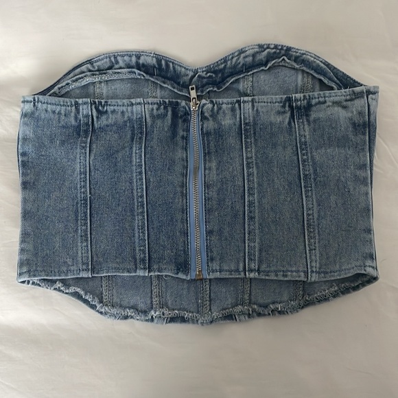 denim corset top - Picture 2 of 6